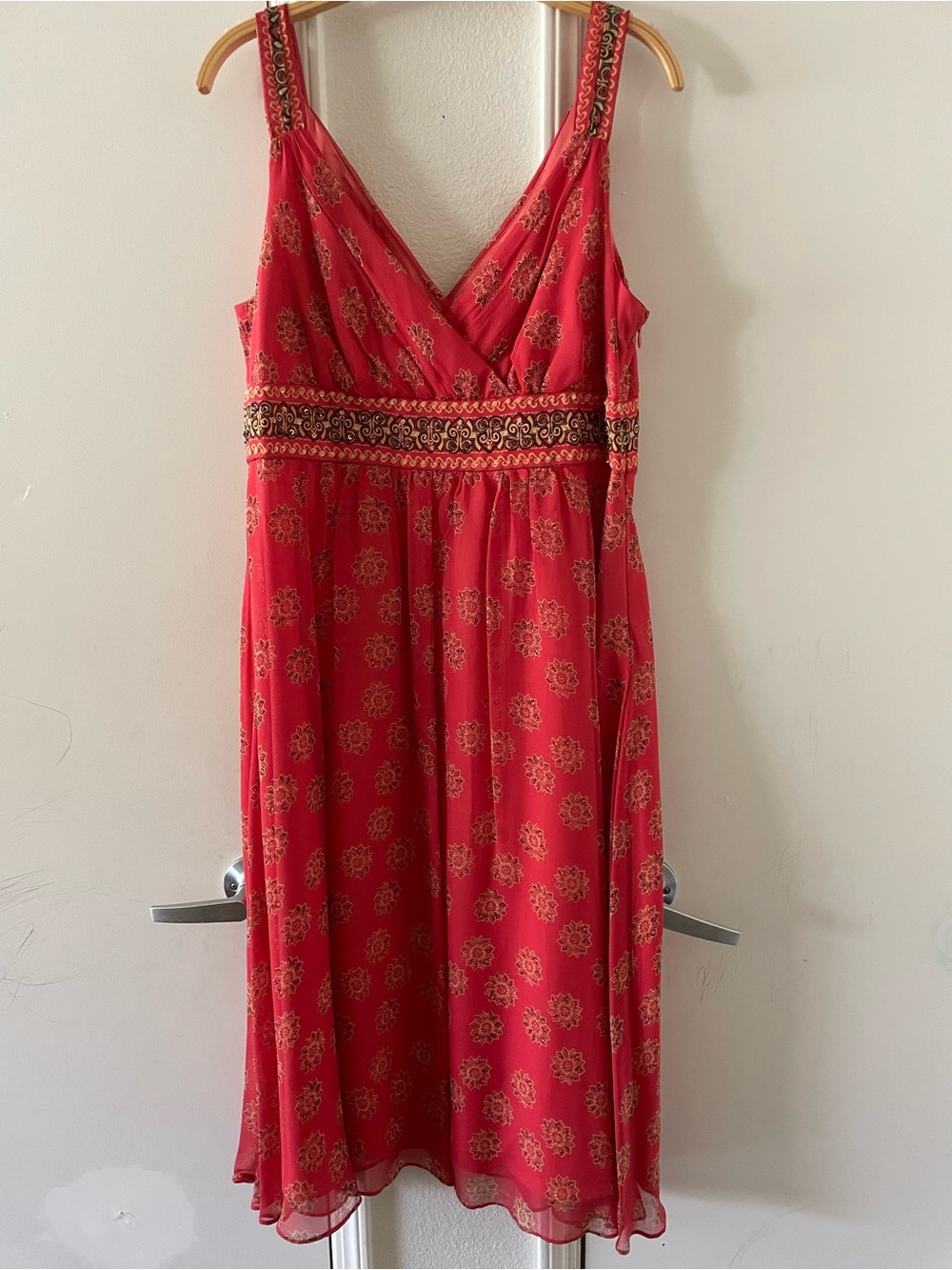 Signature by Robbie Bee Silk midi dress beaded - Picture 2 of 4